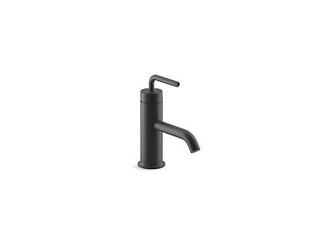 Kohler - Purist  Single-control Basin Faucet With Pure Handle In Matte Black